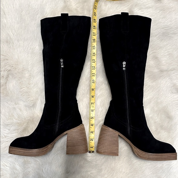 Black Knee-High Women's Boots - Picture 5 of 7